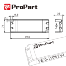 Product-18524-PE20-150W24V_Size